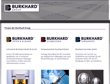 Tablet Screenshot of burkhard-group.com